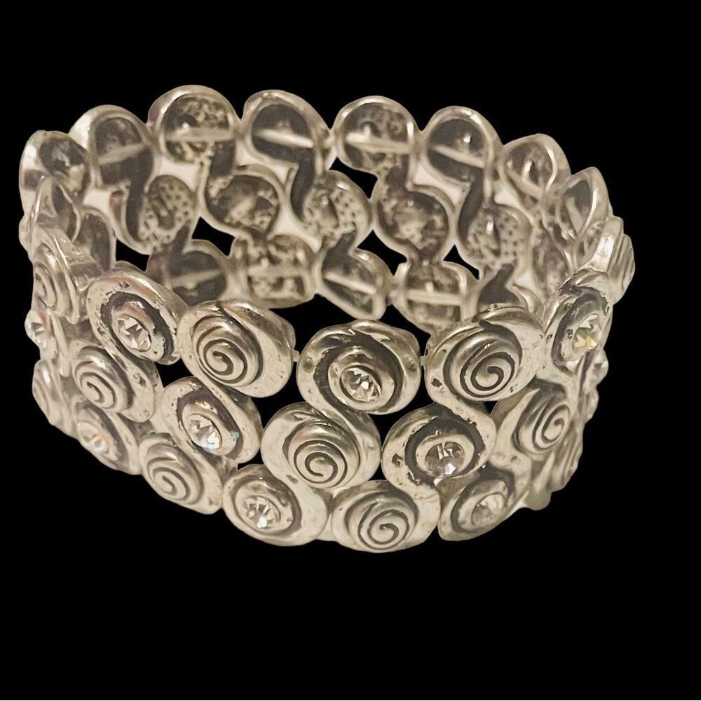NEW Silver & Rhinestone Bracelet